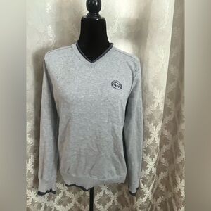 Buffalo David Bitton Light Gray V-Neck Sweater
